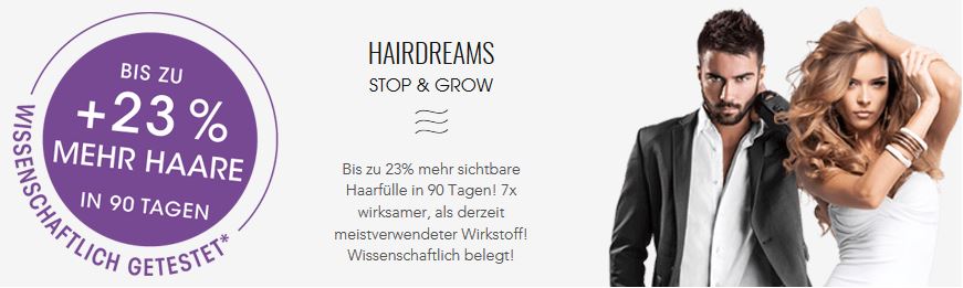 hairdreams stop grow banner